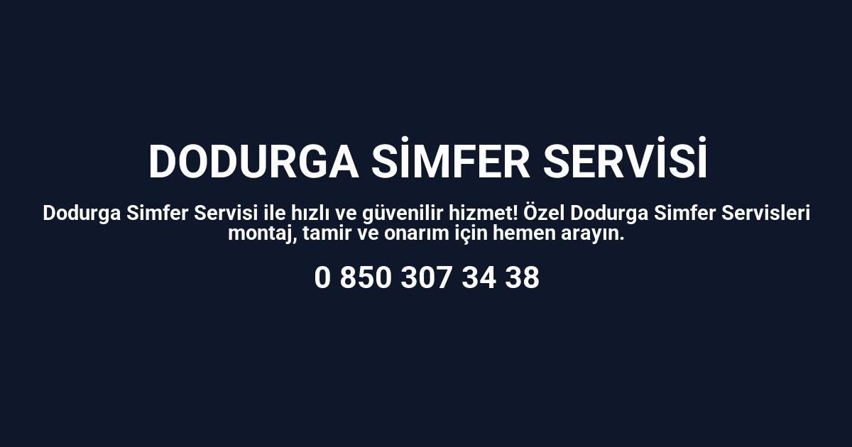 Dodurga Simfer Servisi